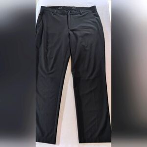 Greg Norman Black Flat Front Polyester Chinos Mens Golf Pants 36 x 30